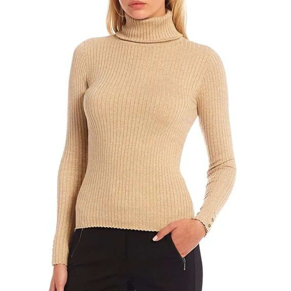 J. McLaughlin Arlette Turtleneck Gold Sz S